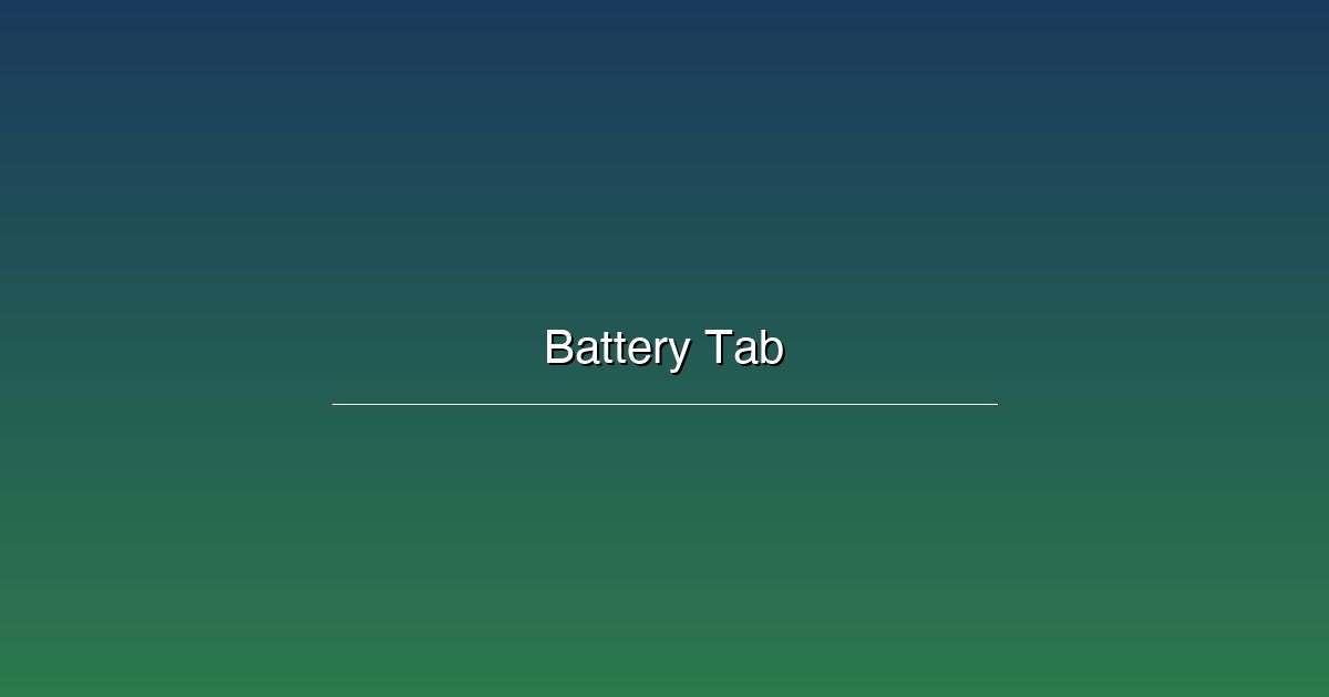 Corrosion Resistance in Battery Tabs: A Surface Treatment Guide