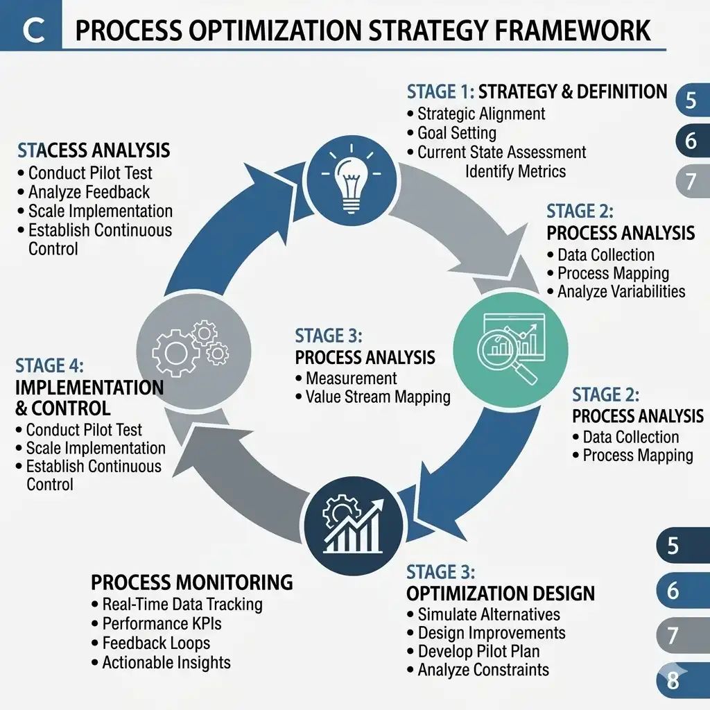 Framework diagram for clad metal bond quality optimization including process parameters, material selection, and quality control systematic approach